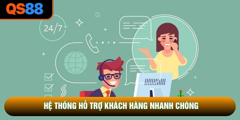 Hệ thống hỗ trợ khách hàng nhanh chóng Hệ thống hỗ trợ khách hàng nhanh chóng